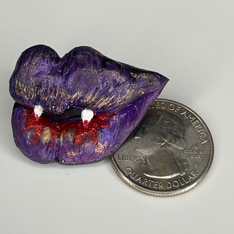 Vampire Kiss Lip Pin