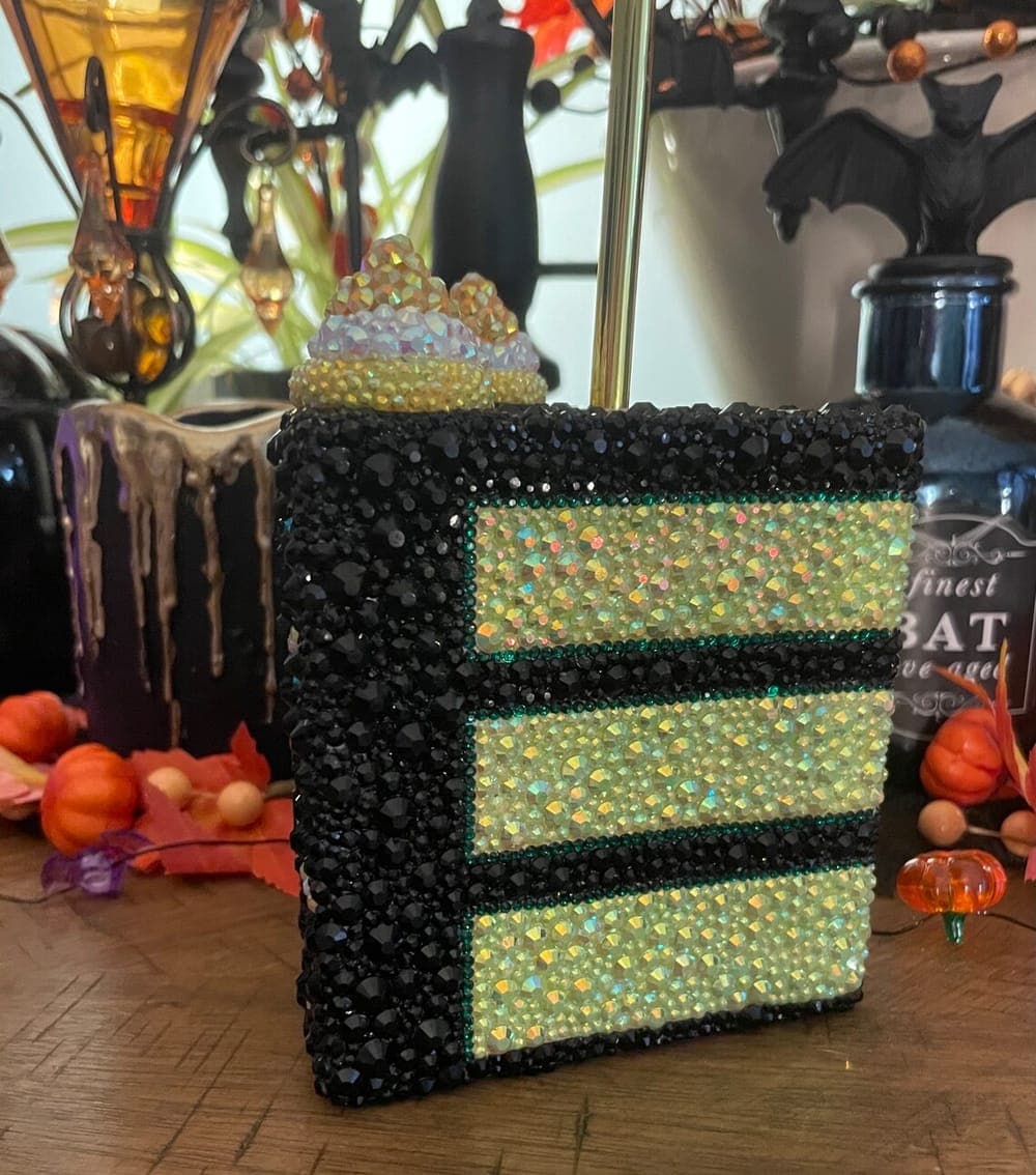 Halloween Cake Slice Bling Tumbler