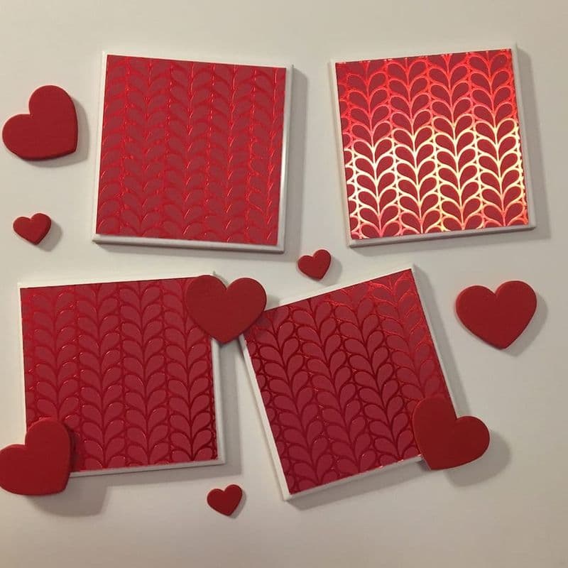 Valentine Heart Coasters