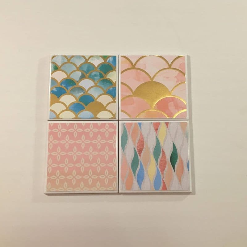 Mermaid Scale & Scallop Shell Coasters