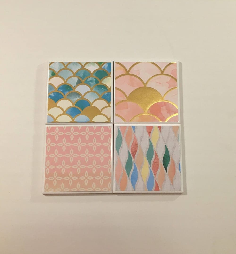 Mermaid Scale & Scallop Shell Coasters