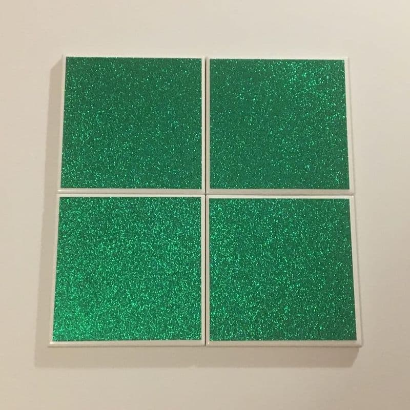 Green Glitter St. Patrick's Day Coasters