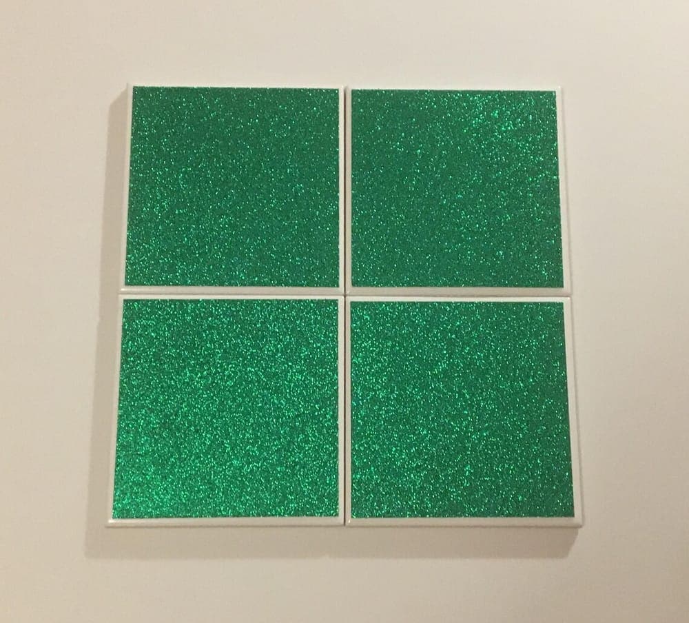 Green Glitter St. Patrick's Day Coasters