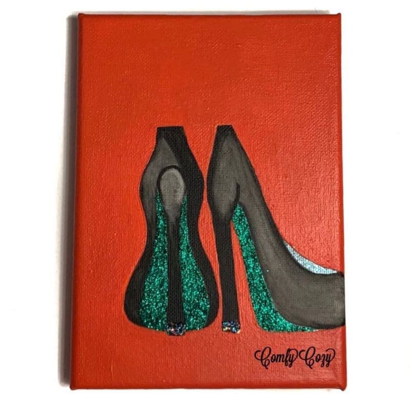 Witch Shoes Mini Canvas