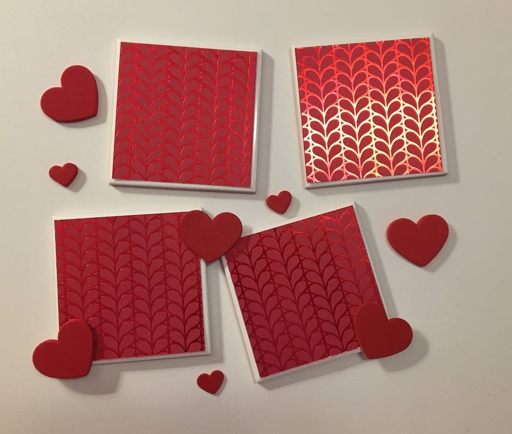 Valentine Heart Coasters