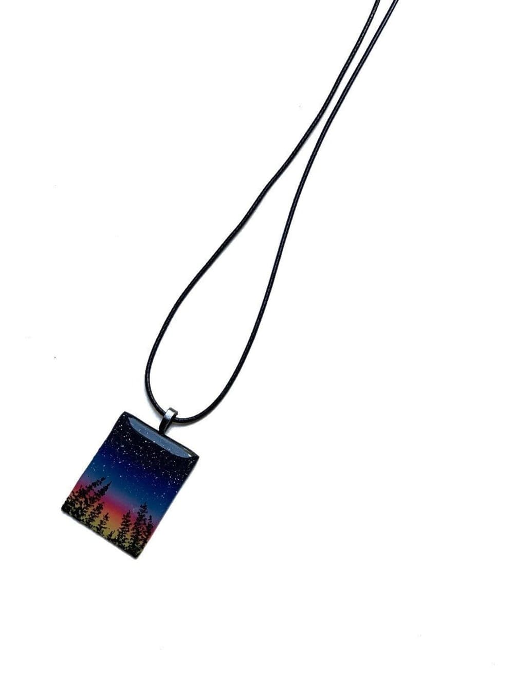 Scenic Clay Charm Necklace or Pin